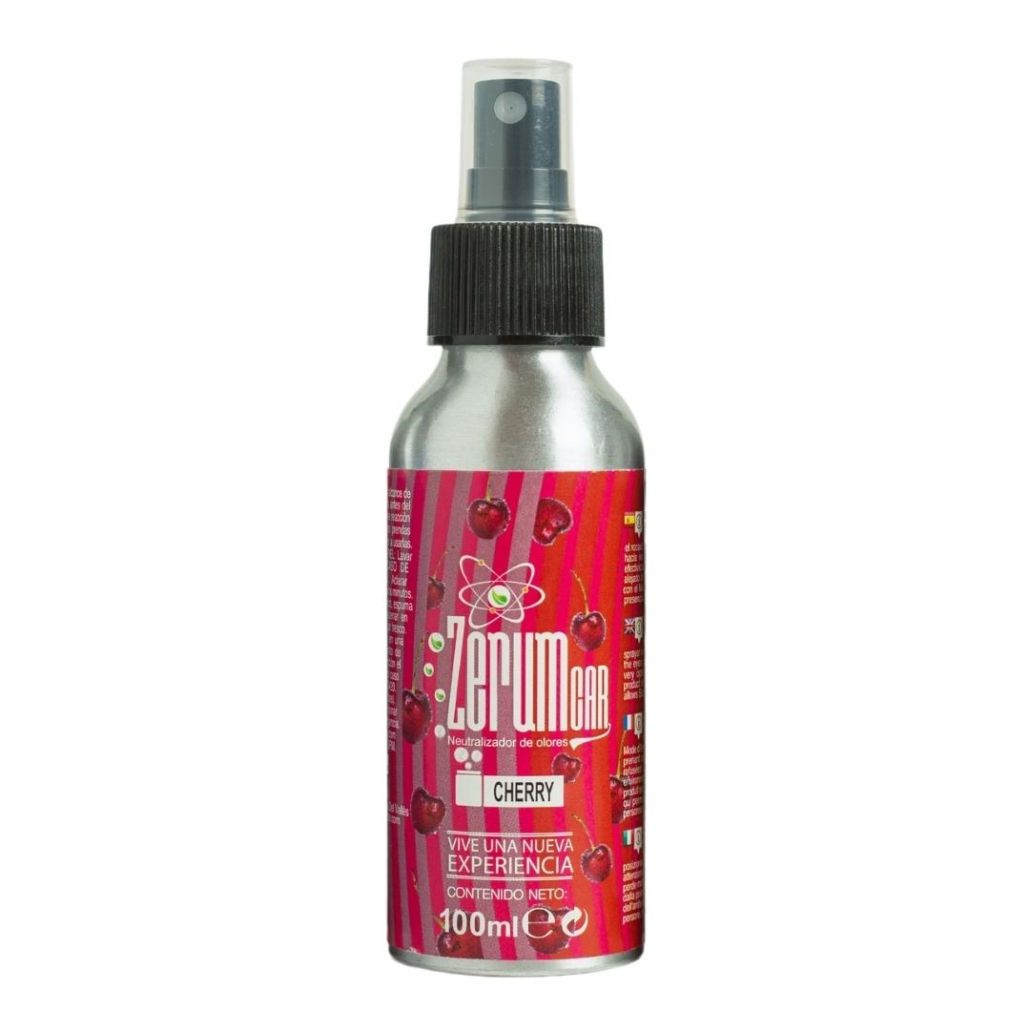 Zerum car spray neutralizador de malos olores ambientador profesional con olor a cereza