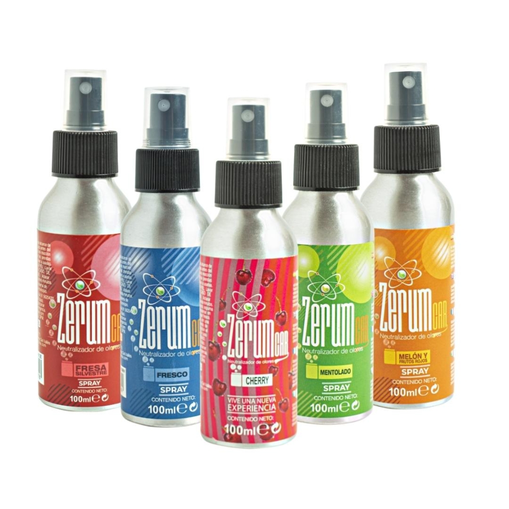 Zerum spray car neutralizador ambientador profesionales para coches 100 ml